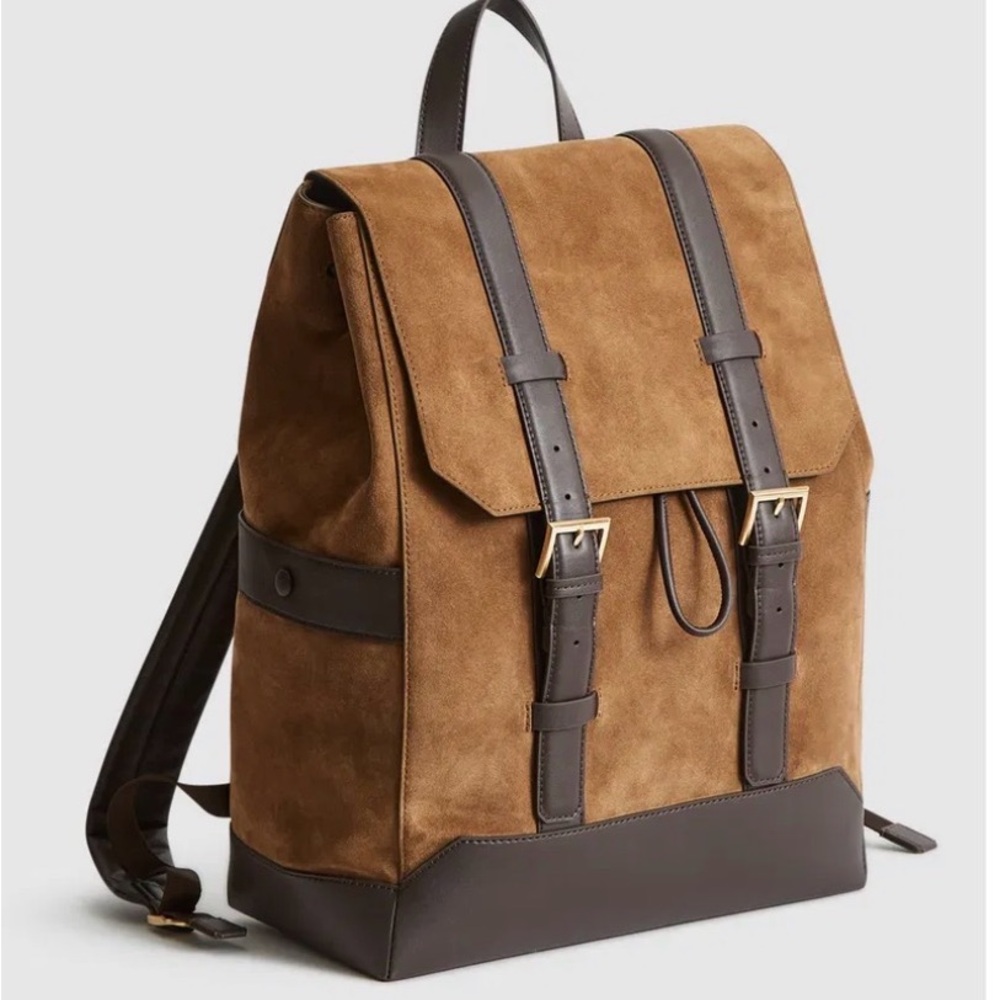Brown Leather Backpack